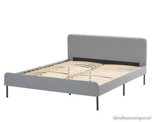 Ikea Bett Slattum inkl. Lattenrost 140x200 Bild 2