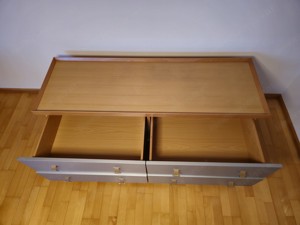 Vintage Schrank & Kommode Set auf Rollen (Ligne Roset, Vintage Design) Bild 5