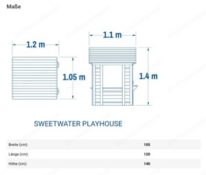 Kinderspielhaus "Sweetwater" aus Zedernholz Bild 10