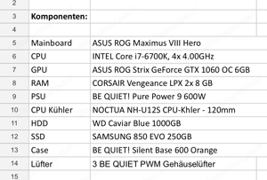  Gaming-PC  - Asus ROG STRIX GTX 1060 Bild 6