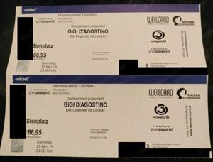 2x Konzert-Tickets Gigi D'Agostino in Dornbirn