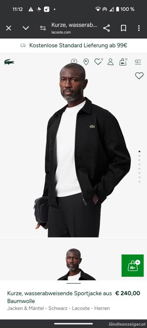 Lacoste wasserabweisende Sportjacke Bild 5