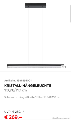 Kristall-Hängeleuchte Bild 4