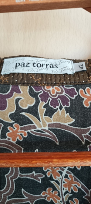 Paz Torras Damen Bluse, Gr. 42, Tailliert  Bild 4