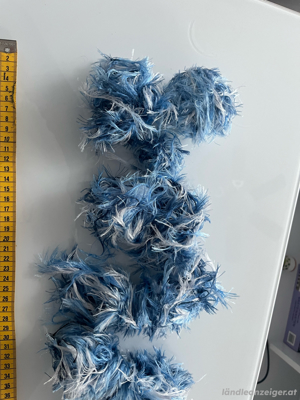 Wolle meliert blau 140 g