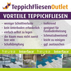 Beige Teppichfliesen 25x100cm NEU von Interface Bild 6