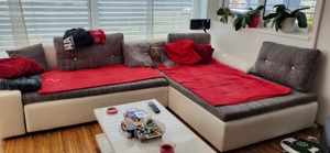 Sofa Wohnlandschaft zu verschenken