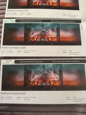 2x VIP Kickforce Festival 2025 Tickets Karten - Early bird - 14.06.2025