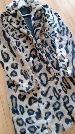 Mantel, Leoprint Animalprint für Damen, XS Bild 3