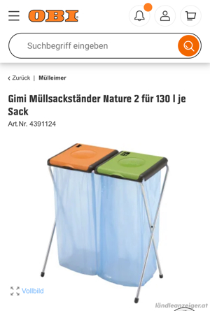 Gimi Müllsackständer Müll Mülltrenner