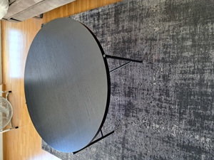 Wohnzimmer Tisch rund schwarz  Bild 2