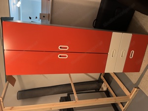 1 Ikea Kinderschrank in rot-weiß