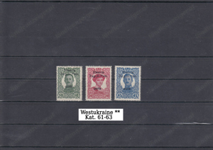 Briefmarkensammlung Westukraine fast Komplett Postfrisch Ungebraucht. Bild 7