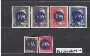 Sammlung Deutschland 1945 Postfrisch 4 6 Werte 1-5 RM 10 12 Pfg. StTdr. ab 25.-  Bild 5