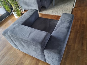 Sessel grau Alcantara zu verschenken  Bild 2