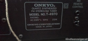 Onkyo T-4970 FM AM Stereo Tuner  Bild 2