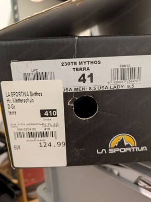 Kletterschuhe Mythos 41 - La Sportiva 6800 Feldkirch Bild 2