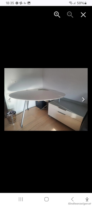 Ligne Roset ovaler Schreibtisch EVERYWHERE Bild 3