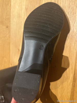 Schwarze Lederstiefel Gr. 37 Bild 2