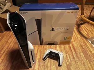 Sony PlayStation 5 PS5 Slim Disc Edition 1TB Spielekonsole - Weiß Bild 1