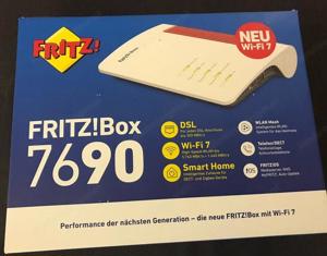 AVM FRITZ!Box 7690 Wifi 7 WLAN Modem Router Weiß Bild 2