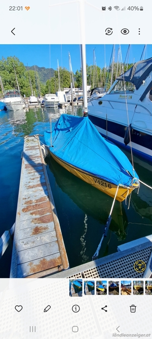 Segelboot mit Bodenseezulassung und Elektromotor  Bild 1