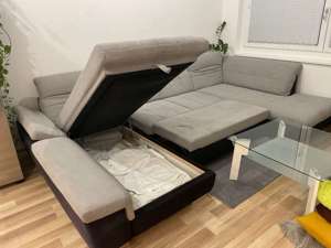 Sofa U- Form mit Bettfunktion inkl. Tisch Bild 4