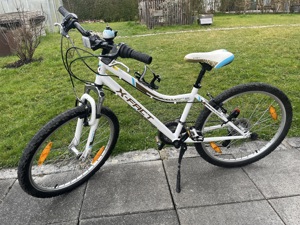 Kinderfahrrad 24 Zoll, weiß 