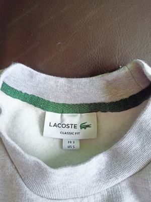 graues Lacoste Sweatshirts (argent chine) Bild 4