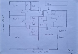 Familienfreundliche 145qm Wohnung plus 14qm Balkon zentrumsnah ruhig hell