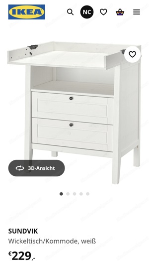 Wickeltisch Kommode von Ikea! Bild 2