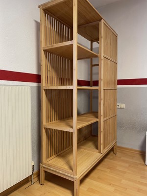 Kleiderschrank NORDKISA von IKEA aus Bambus Bild 2