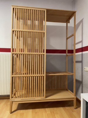 Kleiderschrank NORDKISA von IKEA aus Bambus Bild 1