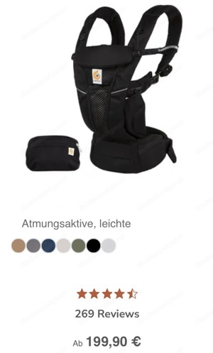  Ergo Baby Carrier  original Baby Trage  NEU Bild 5