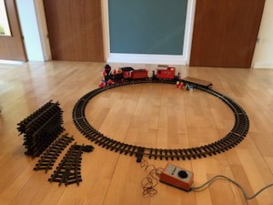 verschenke Playmobil-Eisenbahn