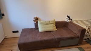 Sofa Couch braun Bild 1