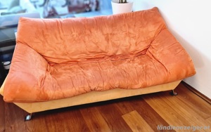 Sofa   Couch (Orange) Bild 2