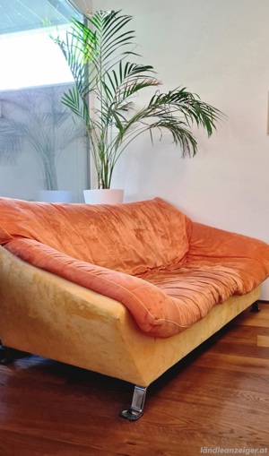 Sofa   Couch (Orange) Bild 1