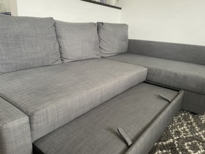 Ausziehbare Couch mit Bettkasten Bild 2