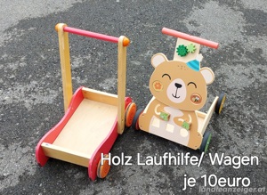 Holz PuppenWagen, Laufwagen Bild 2