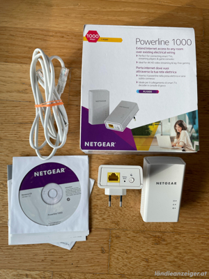 Heim Netzwerk über Steckdose Netgear Powerline PL1000