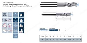 Schruppfräser Fraisa für Alu Dm 20mm