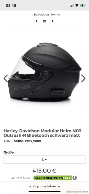 Harley Davidson Helm Bild 1