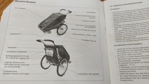 Fahrradanhänger Chariot CX1 mit Walking Zubehör 