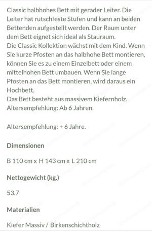 Kinderbett "Flexa classic" Bild 3