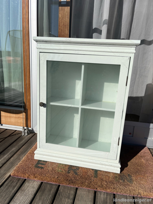 Holz Glasschrank zu Hängen shabby chic