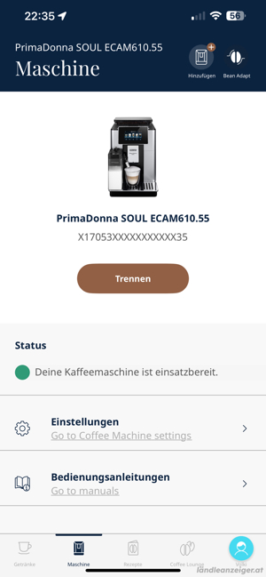 DeLonghi PrimaDonna Soul ECAM 610.55 Bild 5