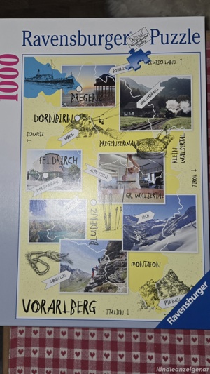 PUZZLE von Ravensburg Vorarlberg  1000Teile Bild 1