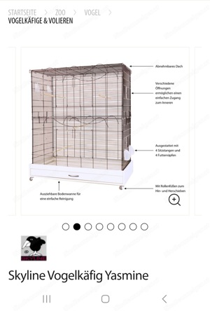 Vogelkäfig Skyline Jasmine Bild 2