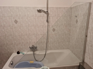 Duschwand Glas Badewanne Bild 1